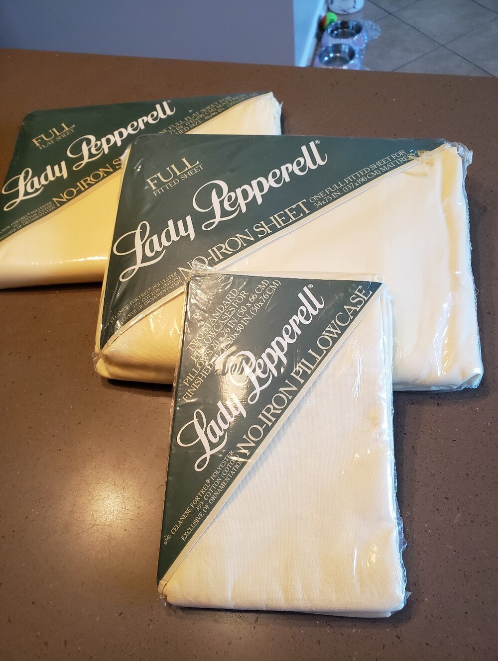 Vintage Full Size Butter Yellow Sheet Set